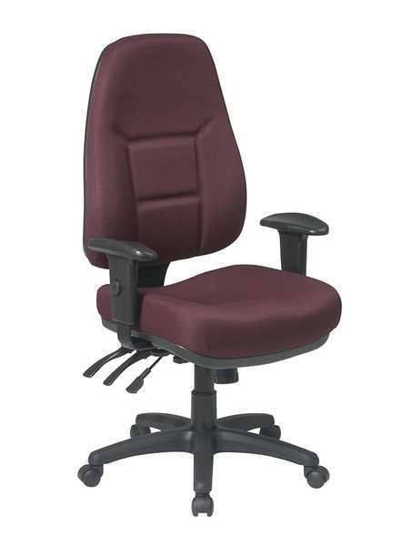 Desk Chair, Fabric, Burgundy, 18-21