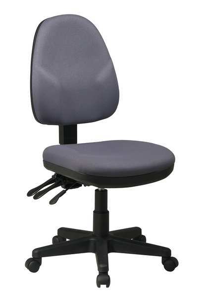 Desk Chair, Fabric, Gray, 15 to 20