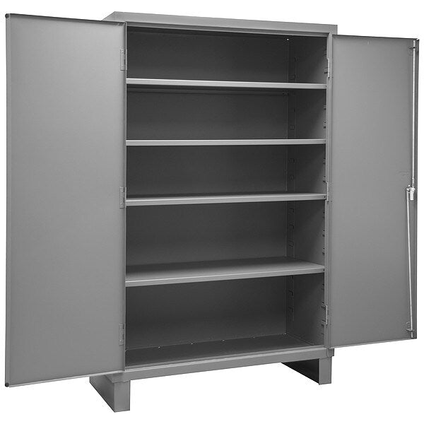 16 ga. ga. Steel Storage Cabinet, 48 in W, 78 in H, Stationary