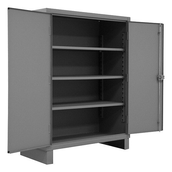 12 ga. ga. Steel Storage Cabinet, 48 in W, 66 in H, Stationary