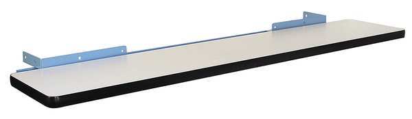 Cantilever Shelf, 72 W x 12 D x 2 H, Blue