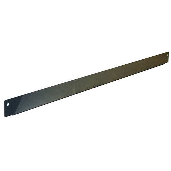 Bin Rail, 72 W x 1-1/2 D x 2-5/8 H, Gray