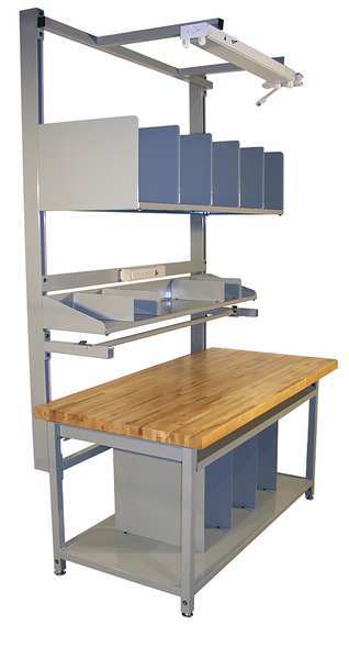 Bolted Packaging Work Benches, Butcher Block, 72
