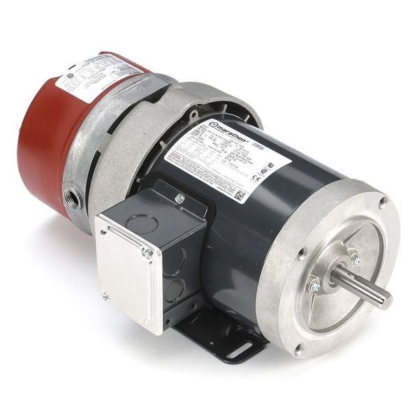 Brake Motor, TEFC, 1/3 HP, 56C, 208-230/460