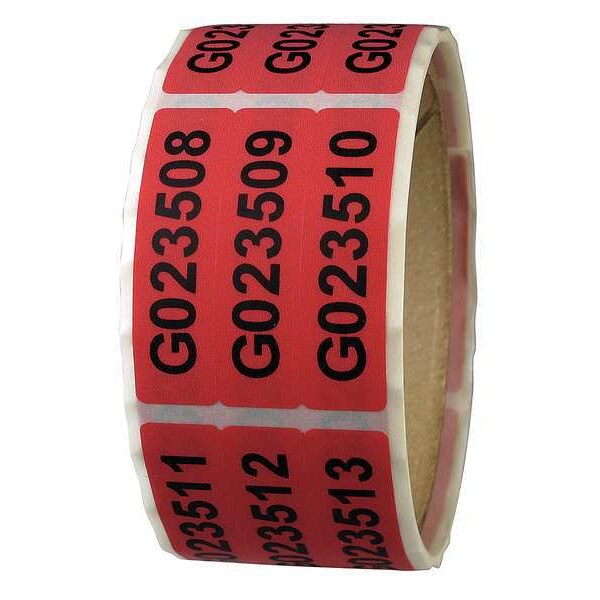 Tamper-Evident Tape, 1/2Inx1-7/8In, PK250