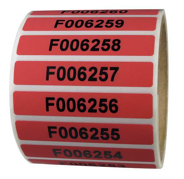 Tamper-Evident Tape, 1/2Inx2-7/8In, PK250