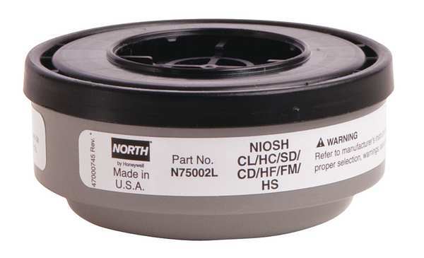 Cartridge, Threaded, CL, HC, SD, HF, HS, CD, White, 1 PR, NIOSH