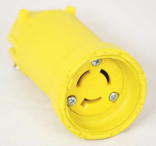 15A Locking Connector 2P 3W 250VAC L6-15R YL