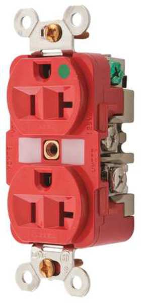 20A Duplex MRI Receptacle 125VAC 5-20R RD