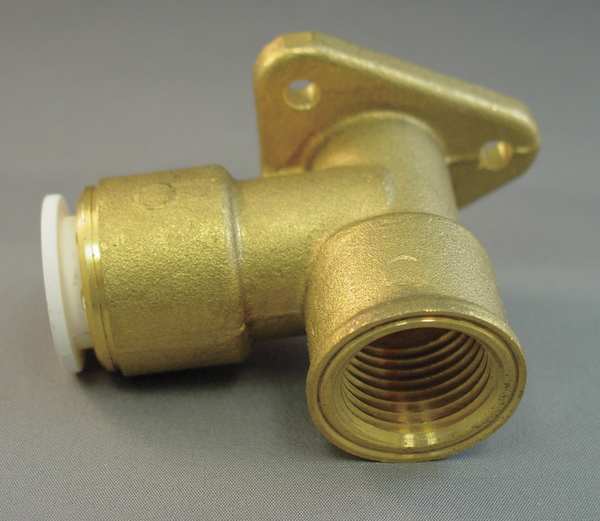 Brass Female Drop Ear Elbow, 90 Degrees, 1/2 in Tube Size