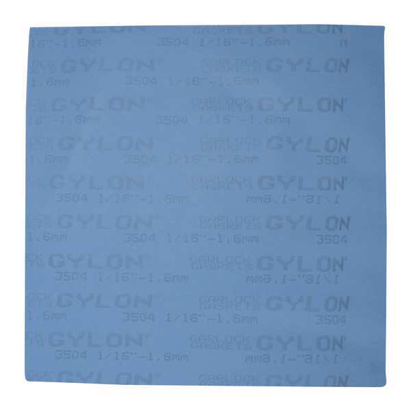 Gasket Sheet, 30 x30 In, PTFE w/Glass, Blue