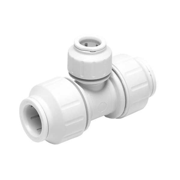 Reducing Tee, 1/2 x1/2x3/4 In CTS, PEX, Wht