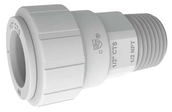 Polysulfone Male Connector, 3/4 in Tube Size