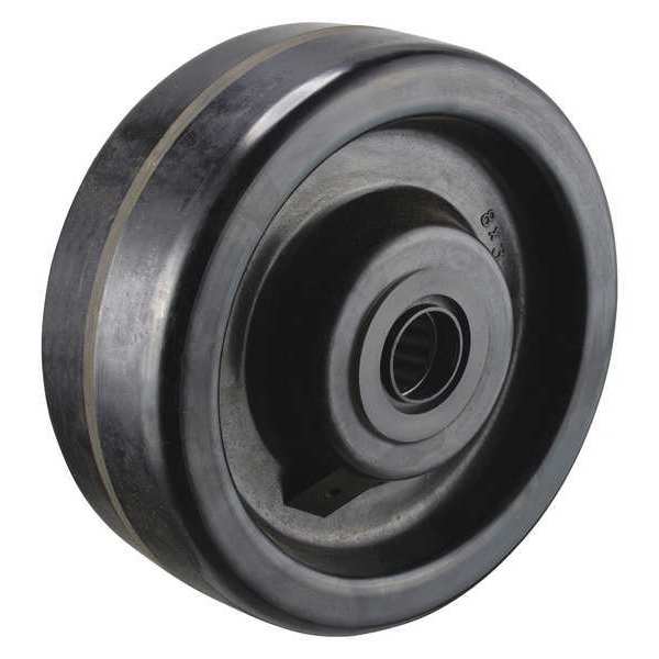 Caster Wheel, 8 in. Dia., 2500 lb., Black