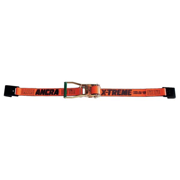 Tie-Down Strap, Ratchet, 27ft x 2In, 3333lb
