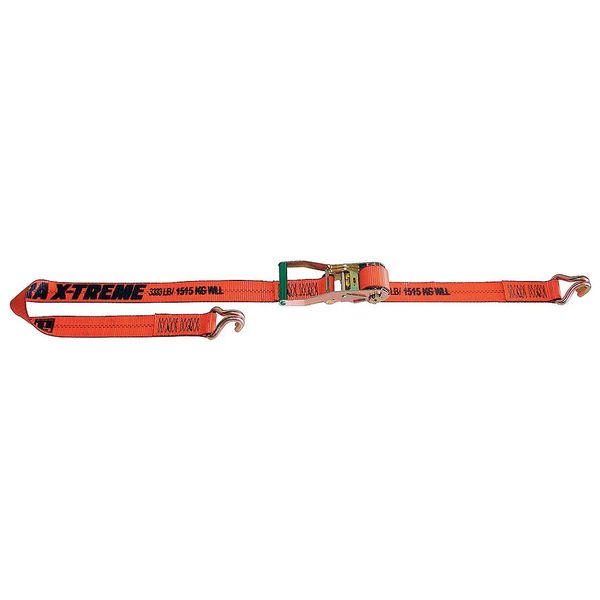Tie-Down Strap, Ratchet, 27ft x 2In, 3333lb