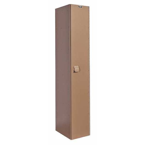 Wardrobe Locker, 12 in W, 18 in D, 72 in H, (1) Tier, (1) Wide, Taupe