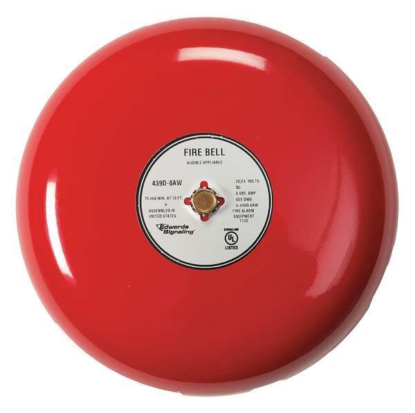 Fire Bell, Red, 8 In.