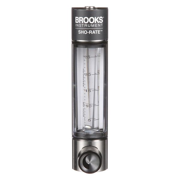 Flowmeter, Air, 2 to 25 SCFH, Glass