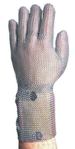 Cut Resistant Gloves, Stainless Steel Mesh, L, 1 PR