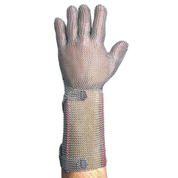 Cut Resistant Gloves, Stainless Steel Mesh, M, 1 PR