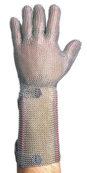 Cut Resistant Gloves, Stainless Steel Mesh, 2XL, 1 PR