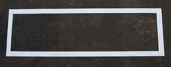 Pavement Stencil, 90in, Int Crosswalk, 1/16