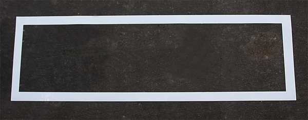 Pavement Stencil, 90 in, Int Crosswalk, 1/8