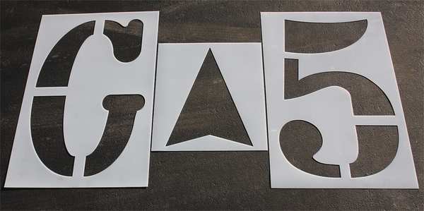 Athletic Stencil, Football, 72 in, 1/16