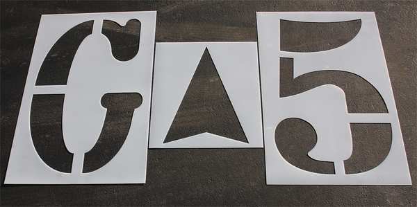 Athletic Stencil, Football, 42 in, 1/16