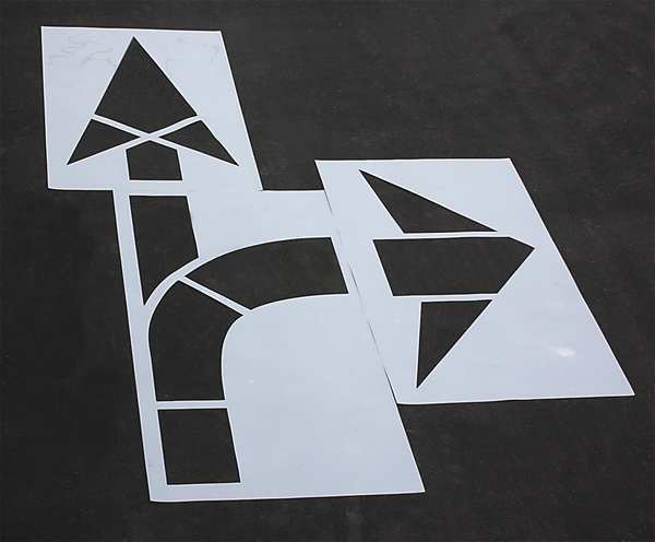 Pavement Stencil, MUTCD Combo Arrow, 1/8