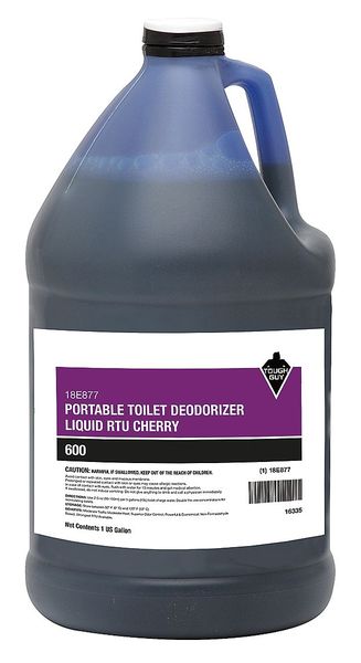 Toilet Deodorizer, Jug, 1 Gal, Ready To Use Liquid, Cherry Fragrance