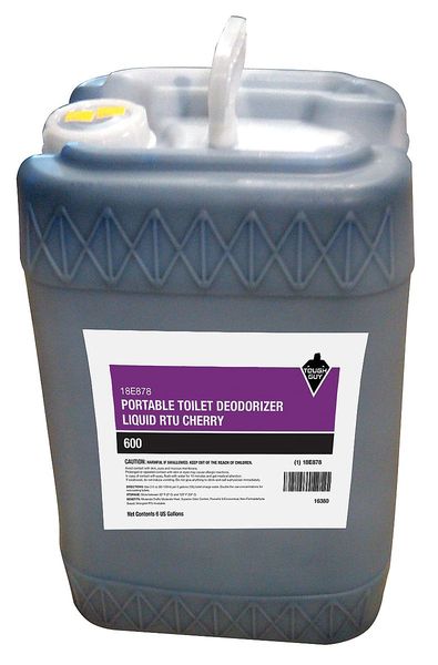 Toilet Deodorizer, Jug, 6 Gal, Ready To Use Liquid, Cherry Fragrance