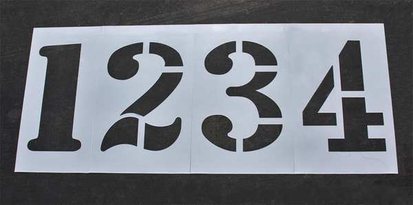 Athletic Stencil, Track & Field, 36 in, 1/8
