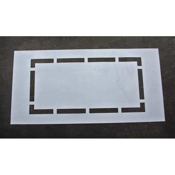 Athletic Stencil, Batters Box, 36 in, 1/16