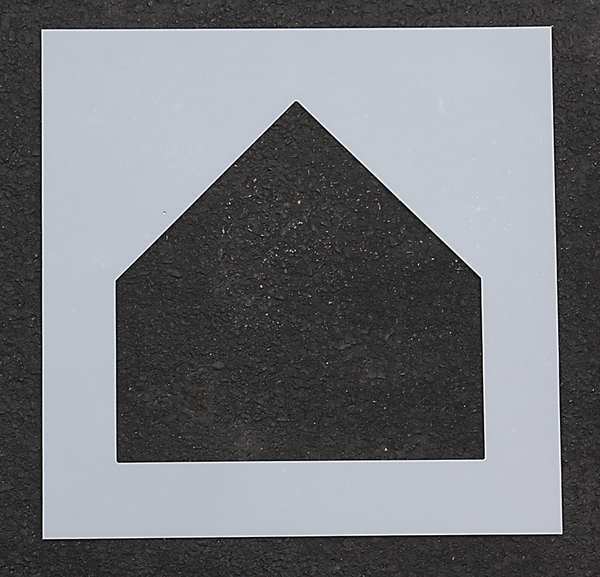 Athletic Stencil, Home Plate, 17 in, 1/16