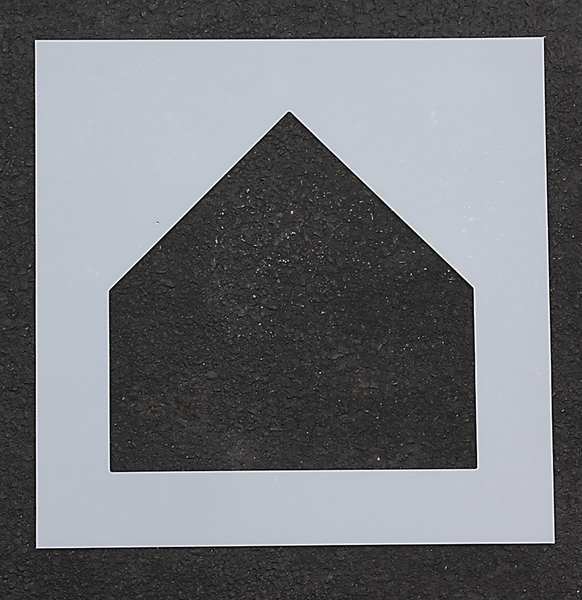 Athletic Stencil, Home Plate, 17 in, 1/8