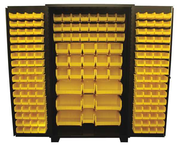 Extra-Heavy Duty Bin Cabinet, 48 in W, 78 in H, 24