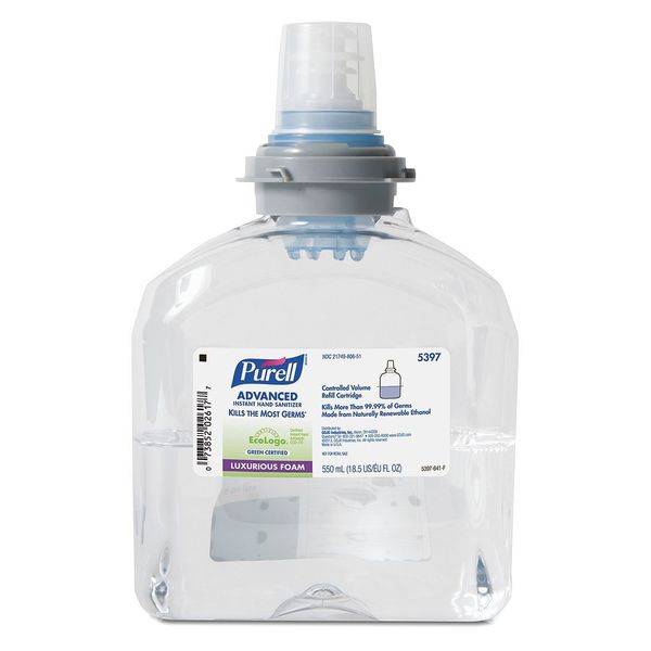 Green Certified Hand Sanitizer Foam 1200mL TFX Refill, PK2