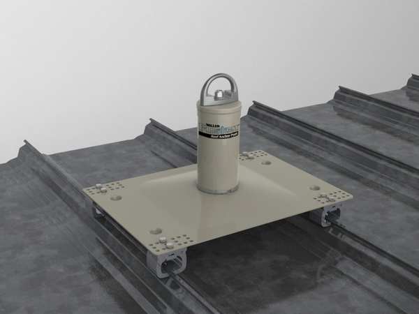 Roof Anchor Post, 8-3/5 In. D, 22 In. L