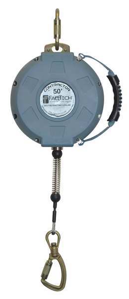 Self Retracting Lifeline, 50 ft., 310 lb. Weight Capacity, Blue
