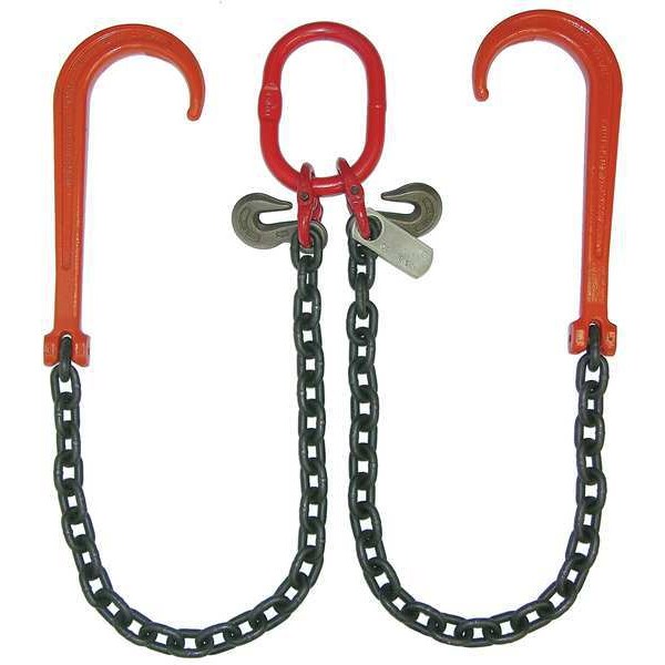 Chain Sling, V-Chain, WLL 12000 lb., 6 ft.