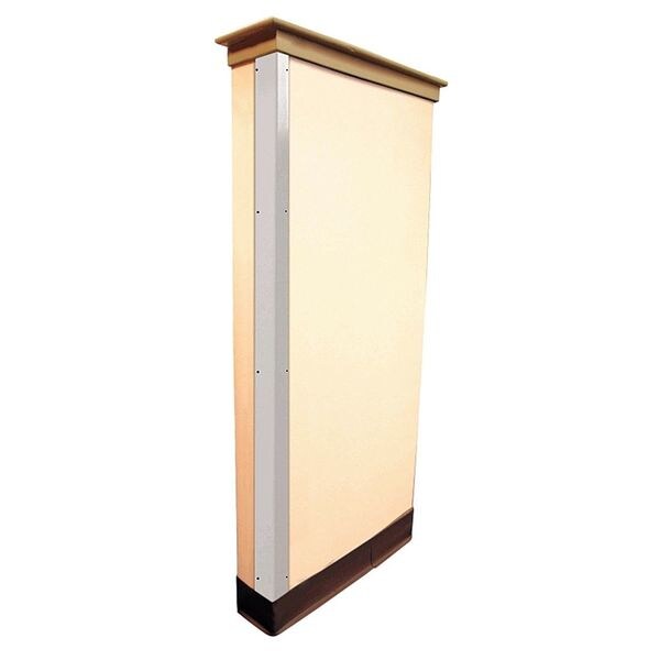 Corner Guard, Flame Retardant, White, 1-1/2