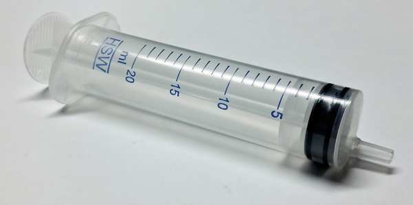Disp Syringe, Luer Slip, 20 mL, PK100