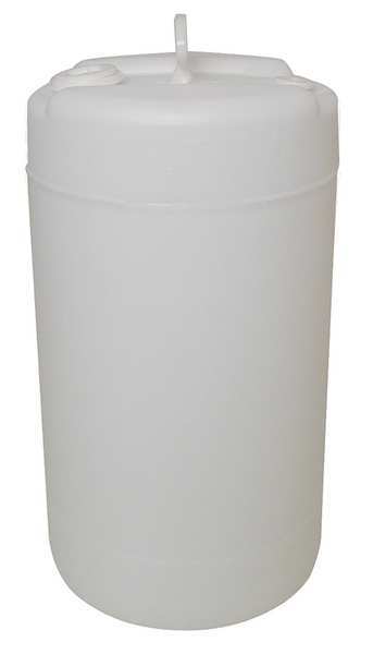 Closed Head Transport Drum, Polyethylene, 15 gal, Unlined, White