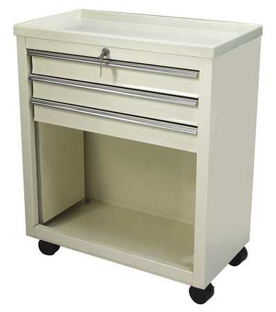 Steel Bedside & Nurse Server Cart, No Handle, 1 Shelves, 200 lb
