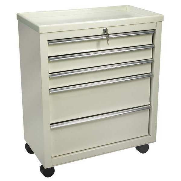 Steel Bedside & Nurse Server Cart, No Handle, 1 Shelves, 200 lb