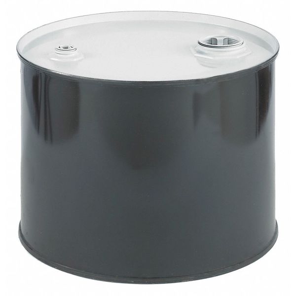 Closed Head Transport Drum, Steel, 5 gal, Unlined, Black