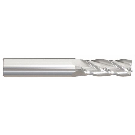 Carbide End Mill, 19/32In, 4F, Single, 3-1/2
