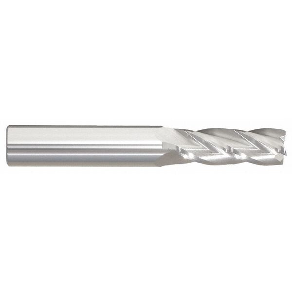 Carbide End Mill, 17/32In, 4F, Single, 3-1/2